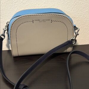 Marc Jacobs COLORBLOCK Crossbody Bag Gray Blue Navy